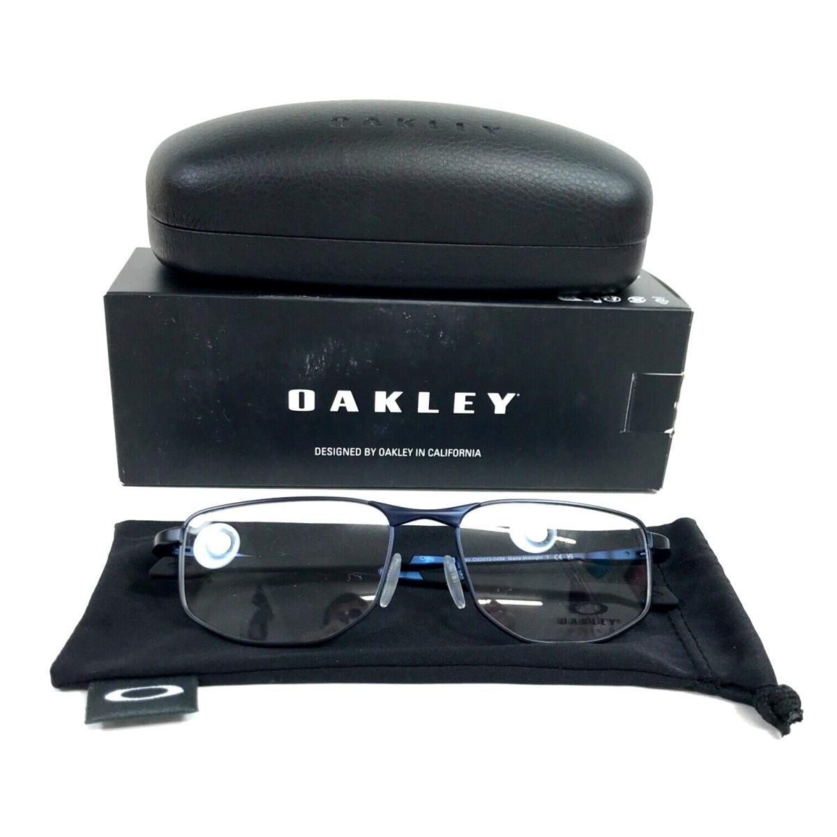 Oakley Eyeglasses Frames Addams OX3012-0454 Matte Midnight Blue Square 55-17-136