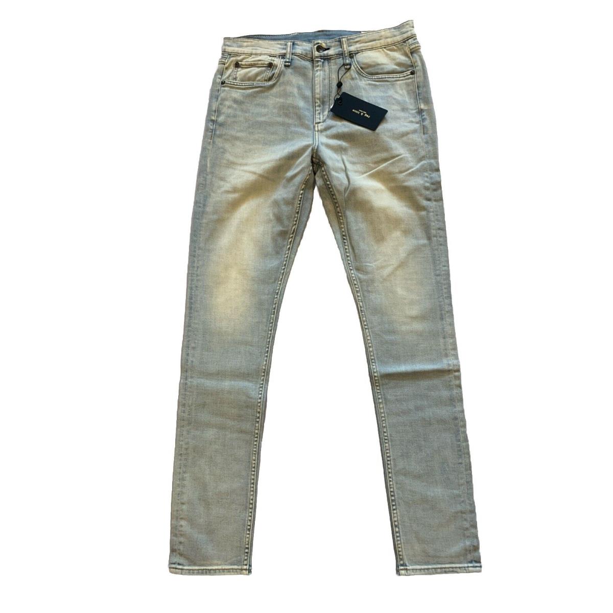 Rag Bone Men`s Blue Light Wash Fit 1 Skinny Fit Jeans Size 32x32