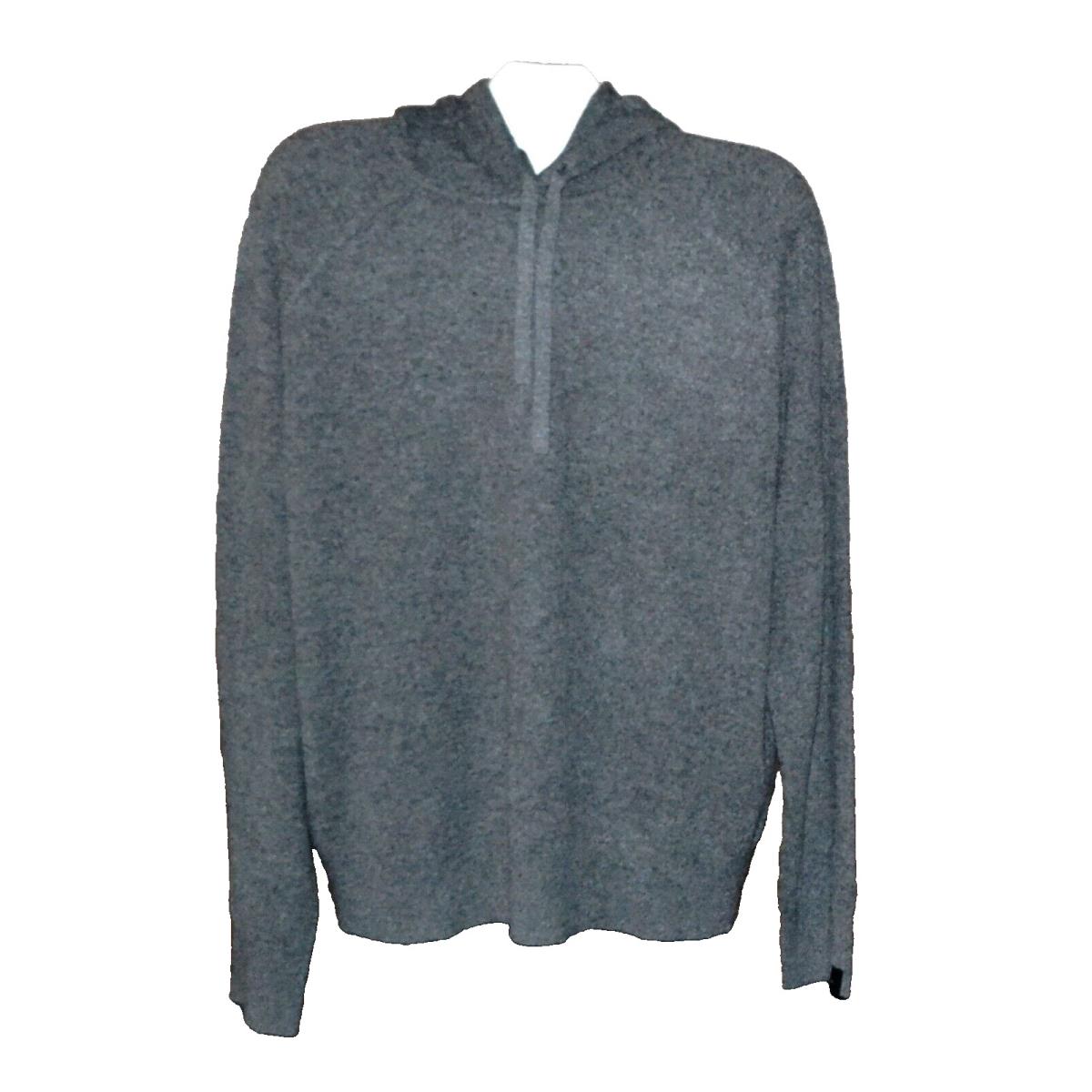 Rag Bone Men s Gray Charcoal Cashmere Knitted Hoody Sweater Size XL