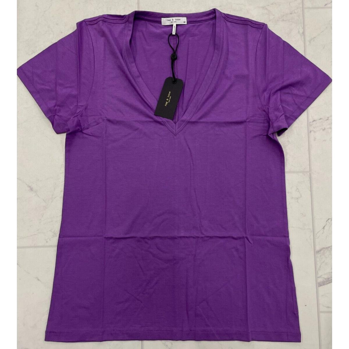 Rag Bone Core Vee In Purple Size: Small