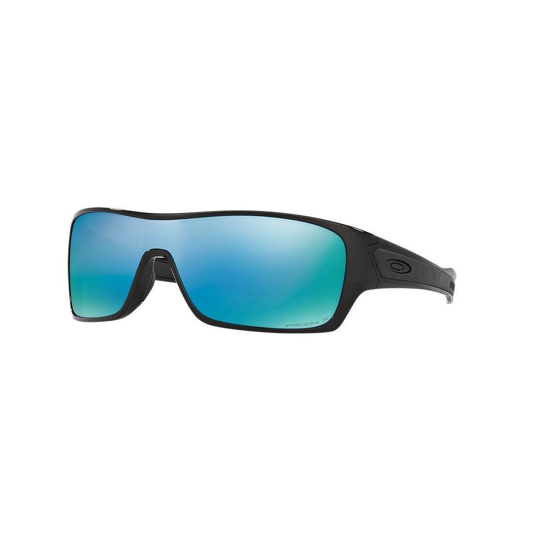 Oakley Men`s Turbine Rotor Rectangular Sunglasses -32 mm - Black, Frame: Black