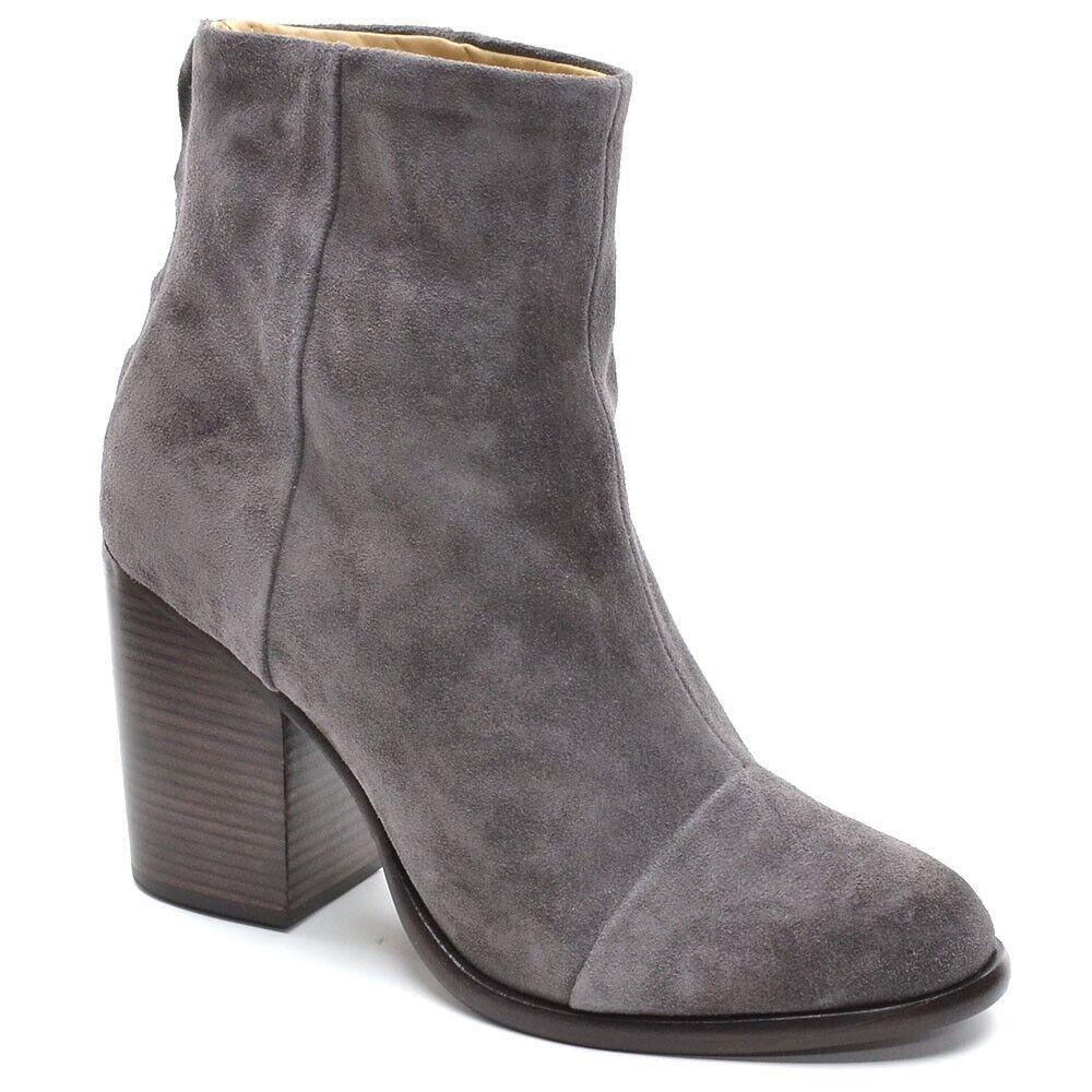 Womens Rag Bone Ashby Ankle Boots 37.5 / 7.5 Gray Suede Bootie