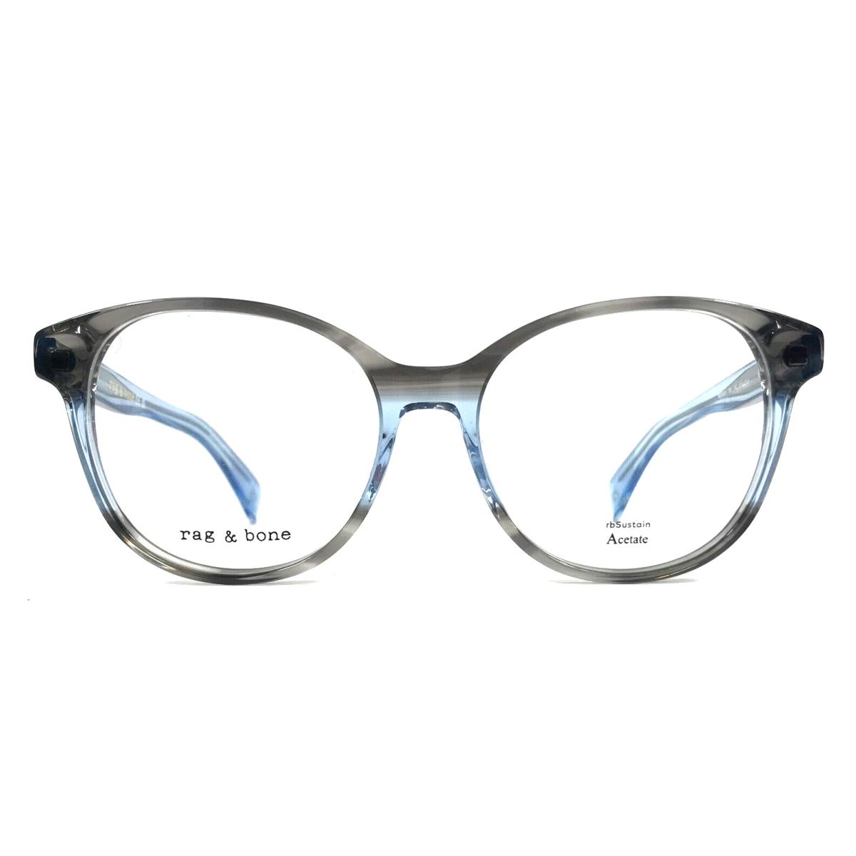 Rag Bone Eyeglasses Frames RNB3068/G 09V Gradient Blue Gray Cat Eye 52-16-140