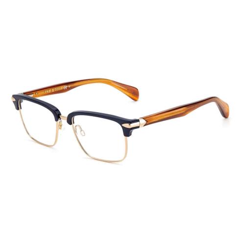 Rag Bone Rnb 7038 Eyeglasses 0S9W Blue Brown