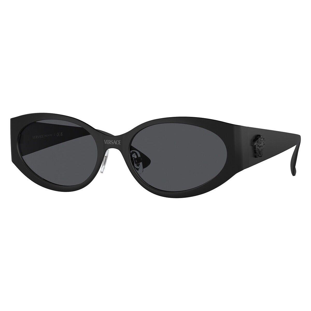 Versace VE2263 126187 Matte Black/dark Gray 56-18-140 Sunglasses