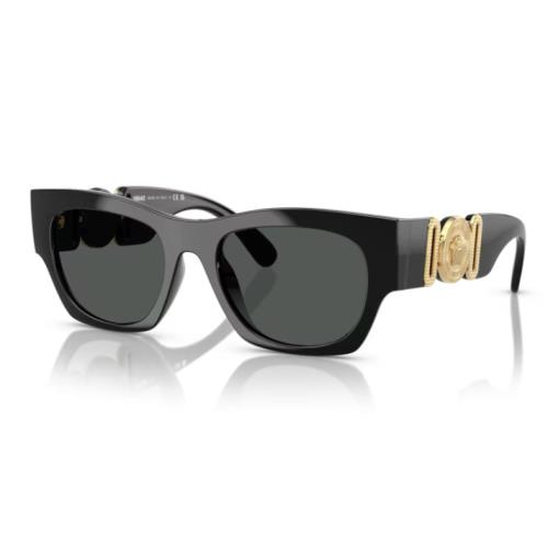 Versace 0VE4479U GB1/87 Black/dark Grey Soft Square Men`s Sunglasses