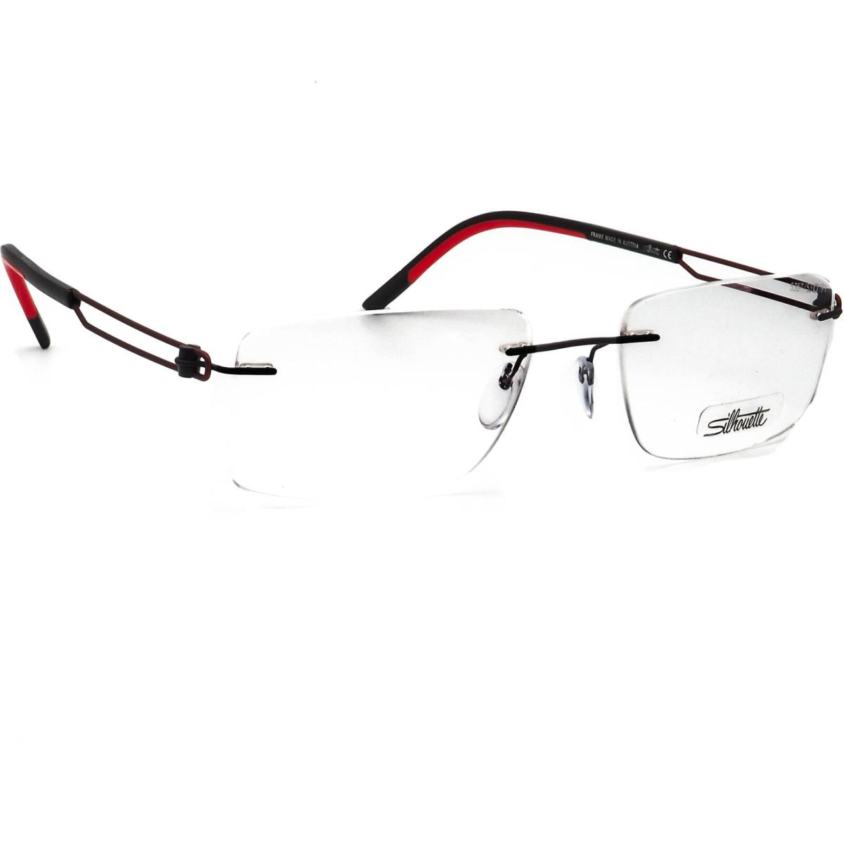 Silhouette Eyeglasses 5357 40 6060 5406 Black/red Rimless Austria 53 19 140