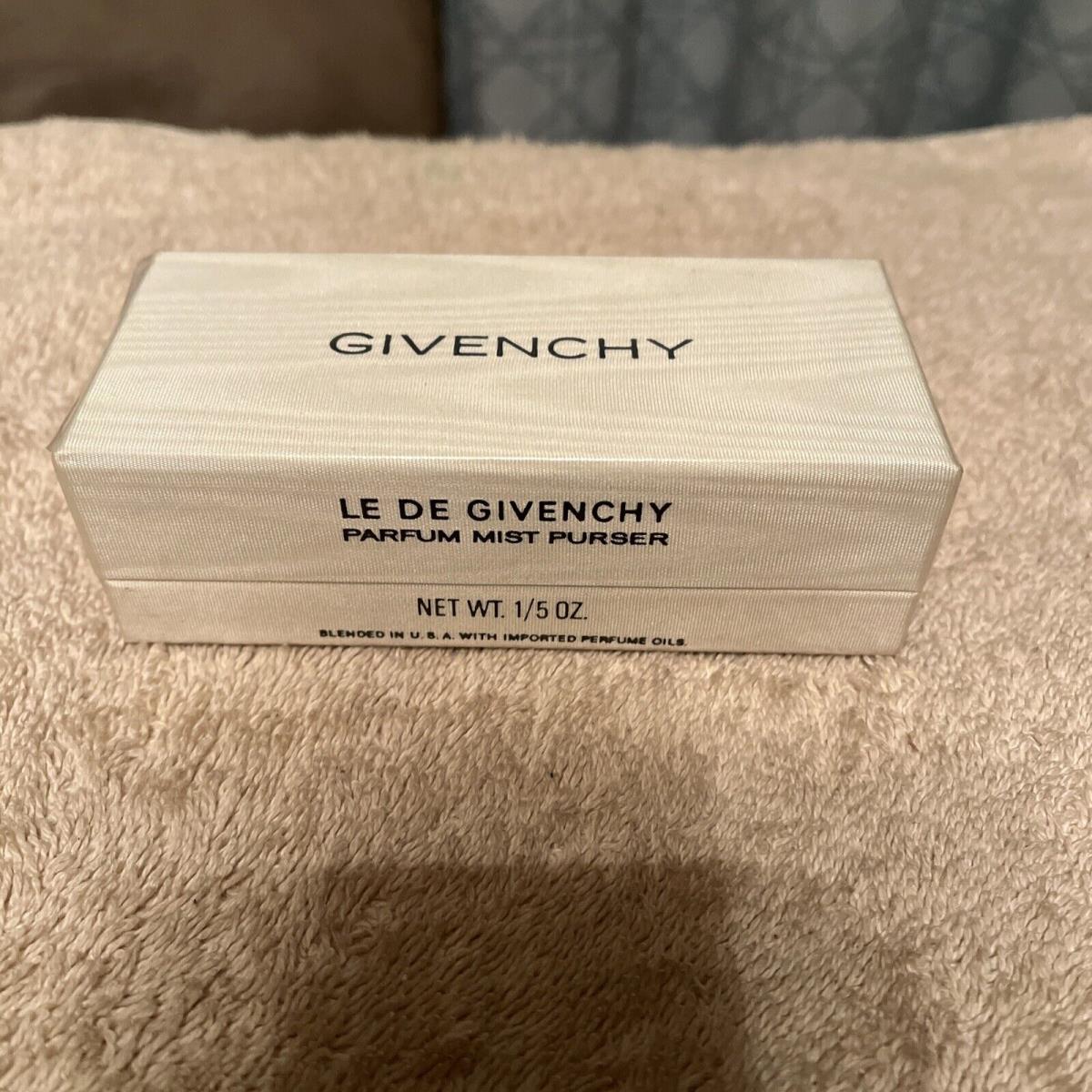 Vintage Givenchy Le De Givenchy Parfum Mist Purser 1/5 Fl. Oz. Rare