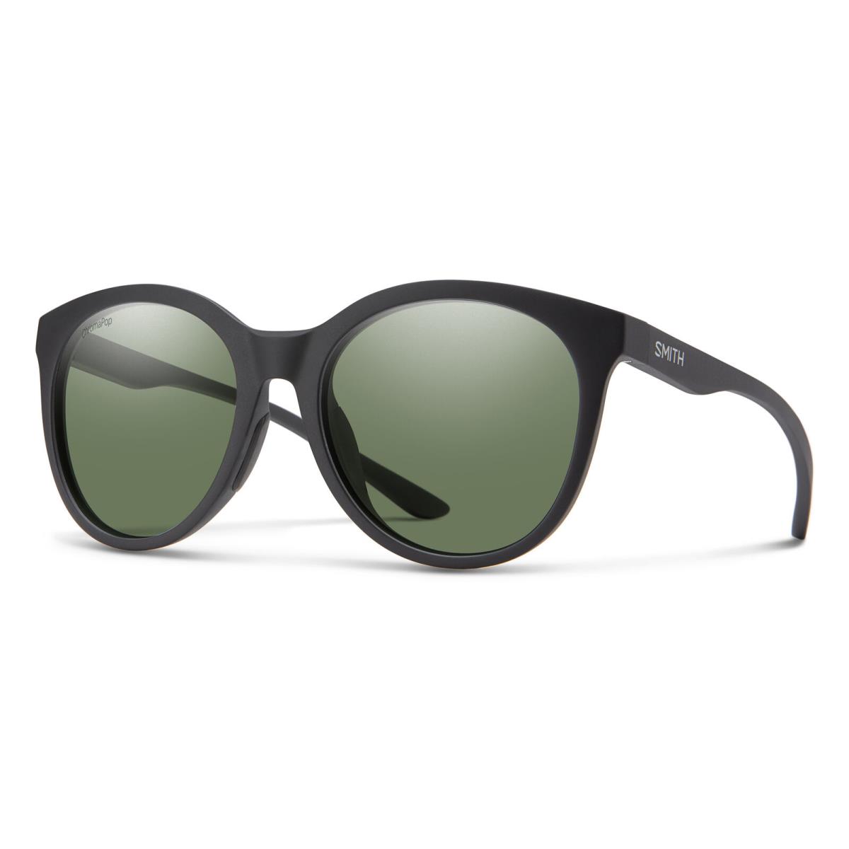 Smith Bayside Matte Black Chromapop Polarized Gray Green 54 mm Men`s Sunglasses