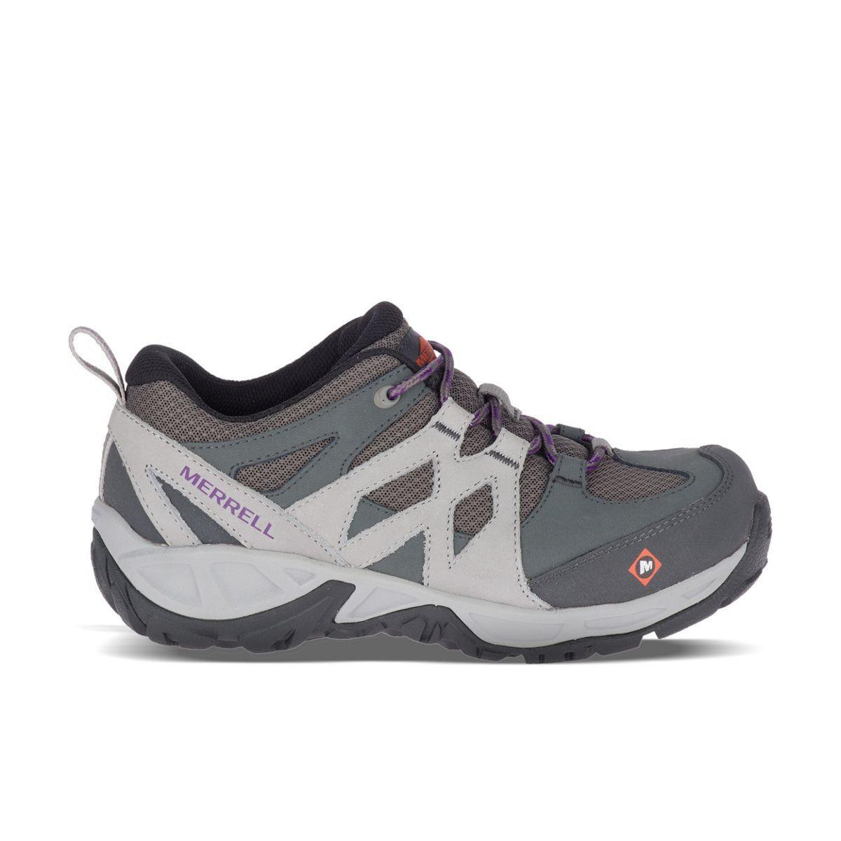 Merrell Work Women`s Siren Alloy Toe Work Shoe Charcoal/paloma - J099324 Charc - CHARCOAL/PALOMA