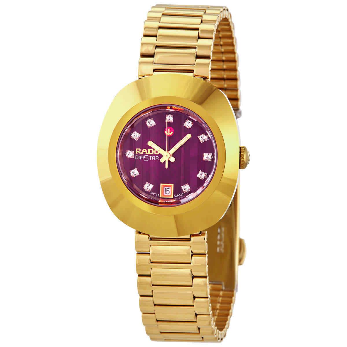 Rado The Automatic Diamond Purple Dial Ladies Watch R12416573