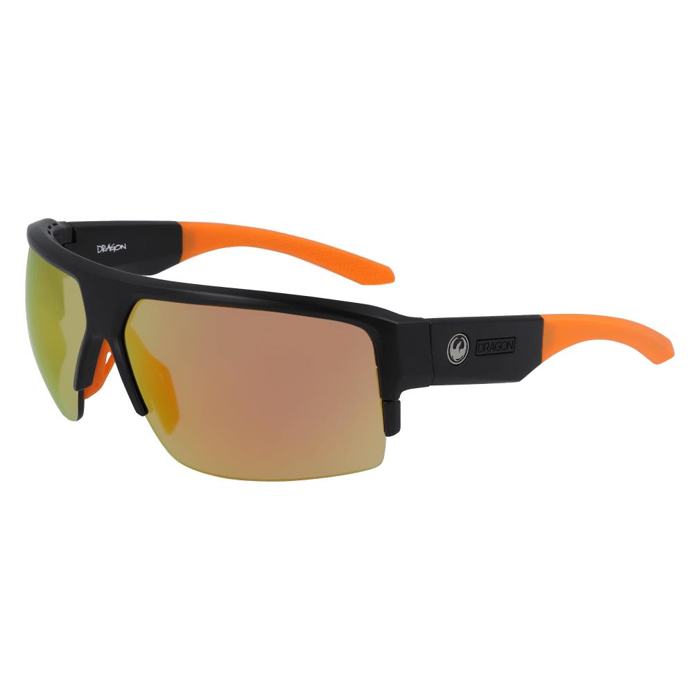 Dragon Alliance Ridge X Ll Sunglasses MATTE BLACK / LL ORANGE ION + LL BROWN + CLEAR