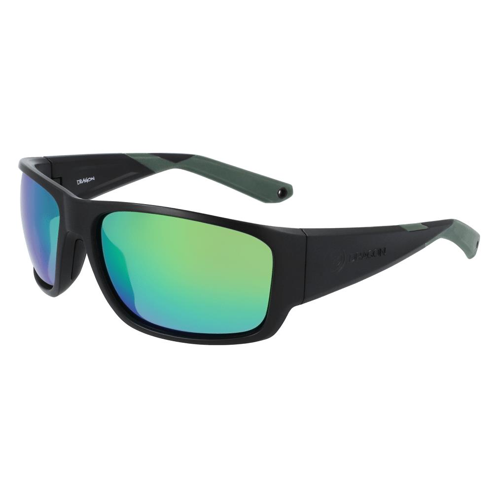 Dragon Mens Tidal X Ll Polar Matte Sunglasses MATTE BLACK H2O / LL GREEN ION POLAR