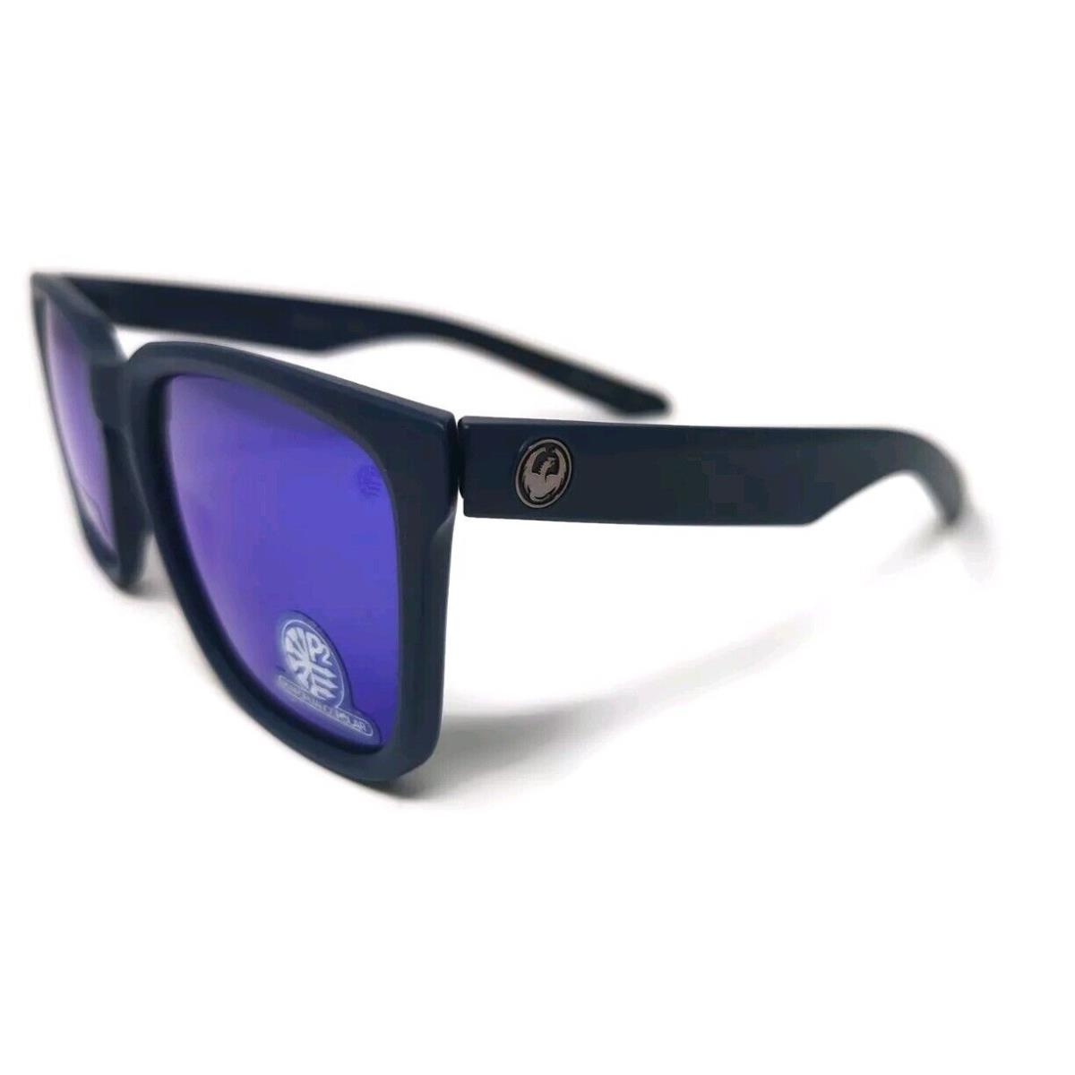 Dragon Baile 416 Polar Sunglasses - Matte Navy/polarized Blue Lens