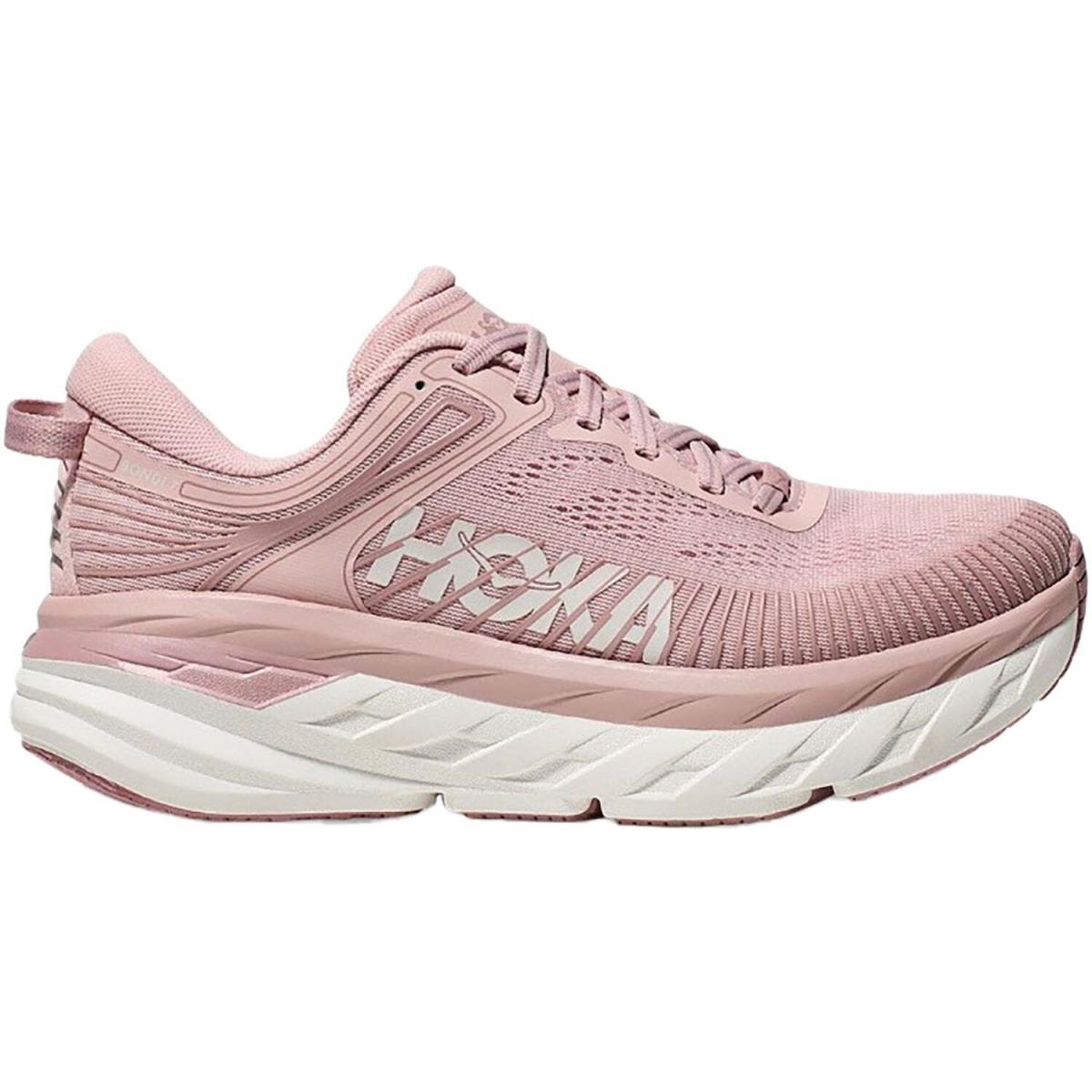 Hoka Bondi 7 Sneakers Peach Whip/white