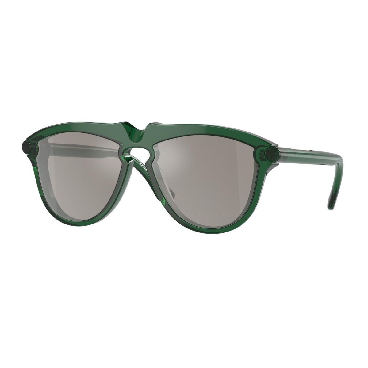 Burberry BE4417U 41046G Green Light Grey Mirror Silver 58 mm Men`s Sunglasses