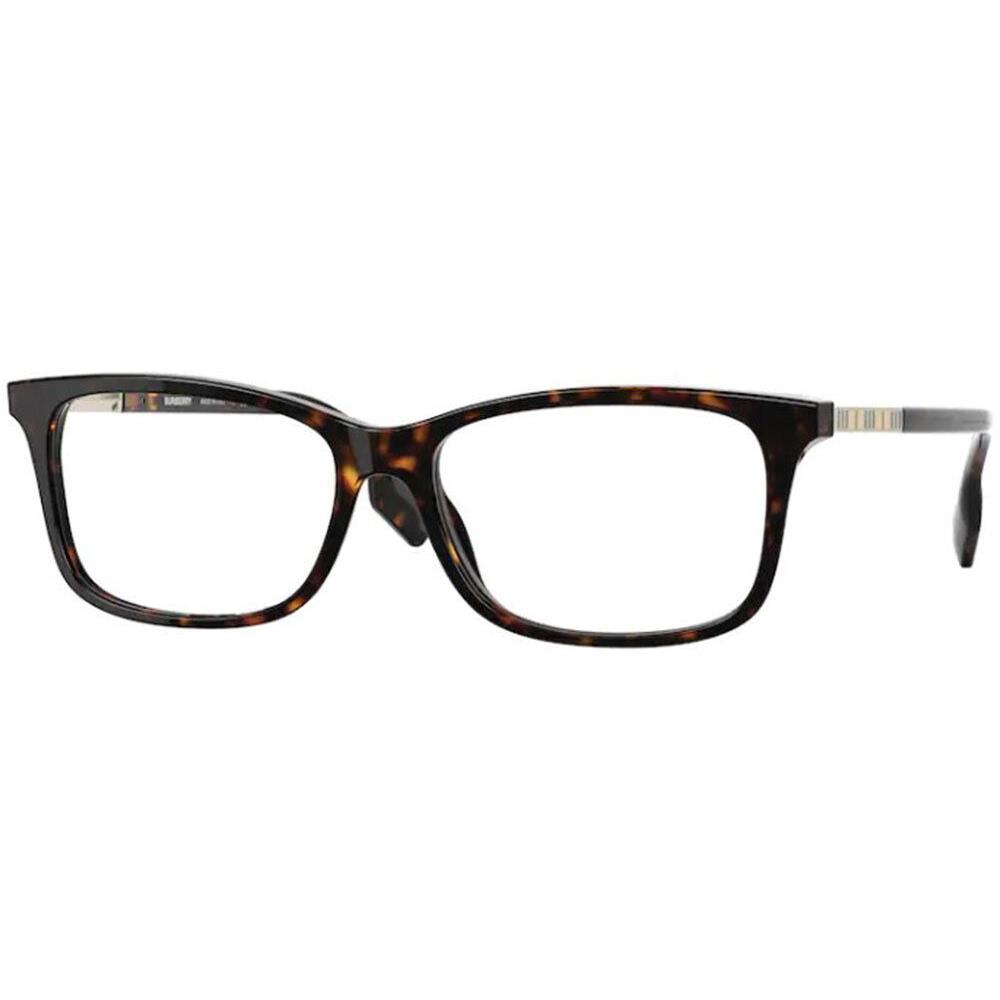 Burberry Fleet BE2337 3002 Eyeglasses Frame Women`s Dark Havana Full Rim 54mm