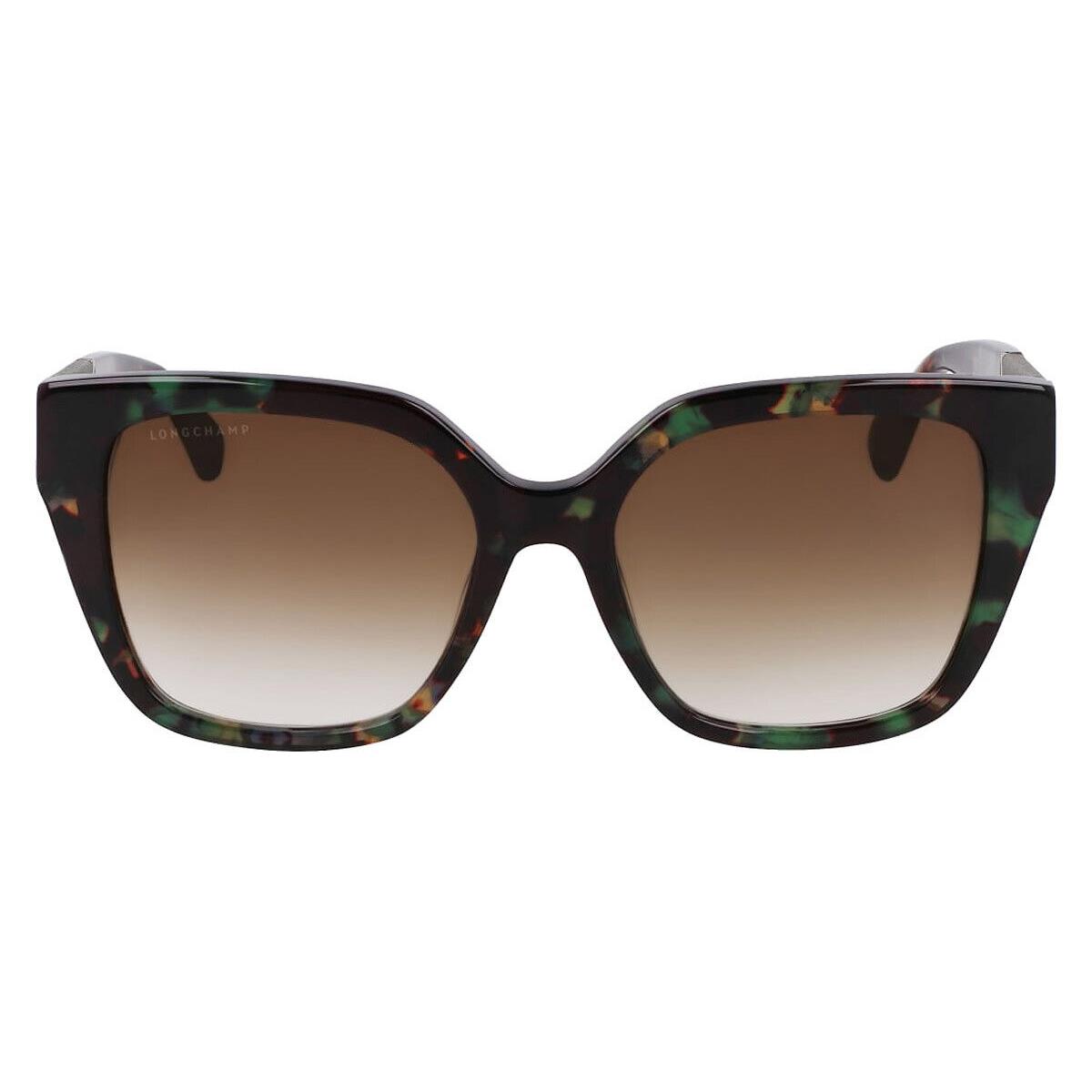 Longchamp LO754SL Sunglasses Women Green Havana 54mm