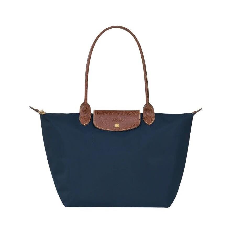 Longchamp Le Pliage Tote Large Shoulder Bag Navy