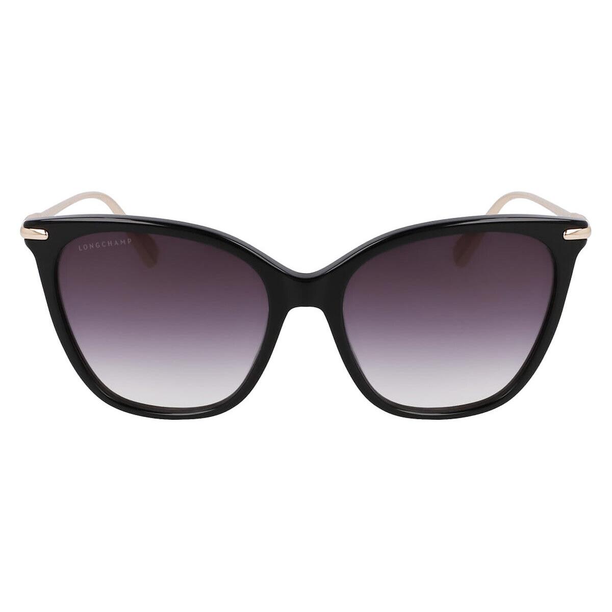 Longchamp LO757S Sunglasses Women Black 55mm