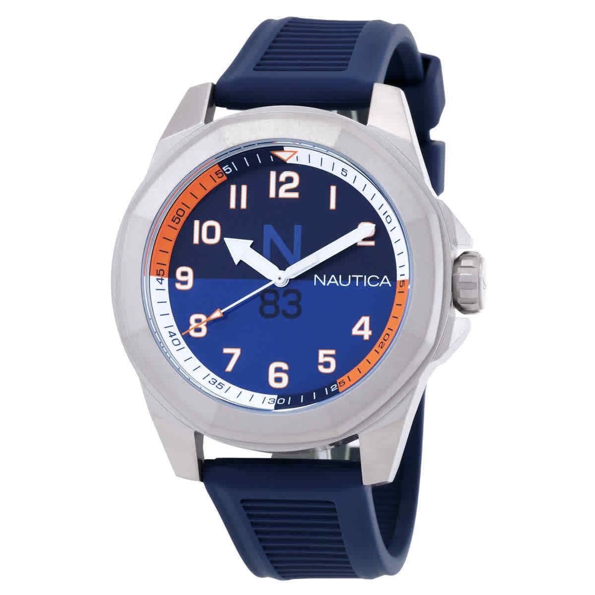 Nautica Tortuga Bay Quartz Blue Dial Men`s Watch NAPTBS401