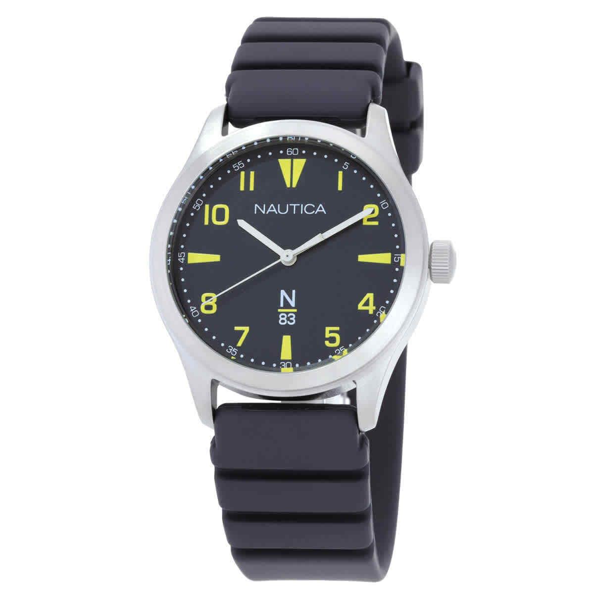 Nautica Hannay Bay Quartz Blue Dial Men`s Watch NAPHBS404