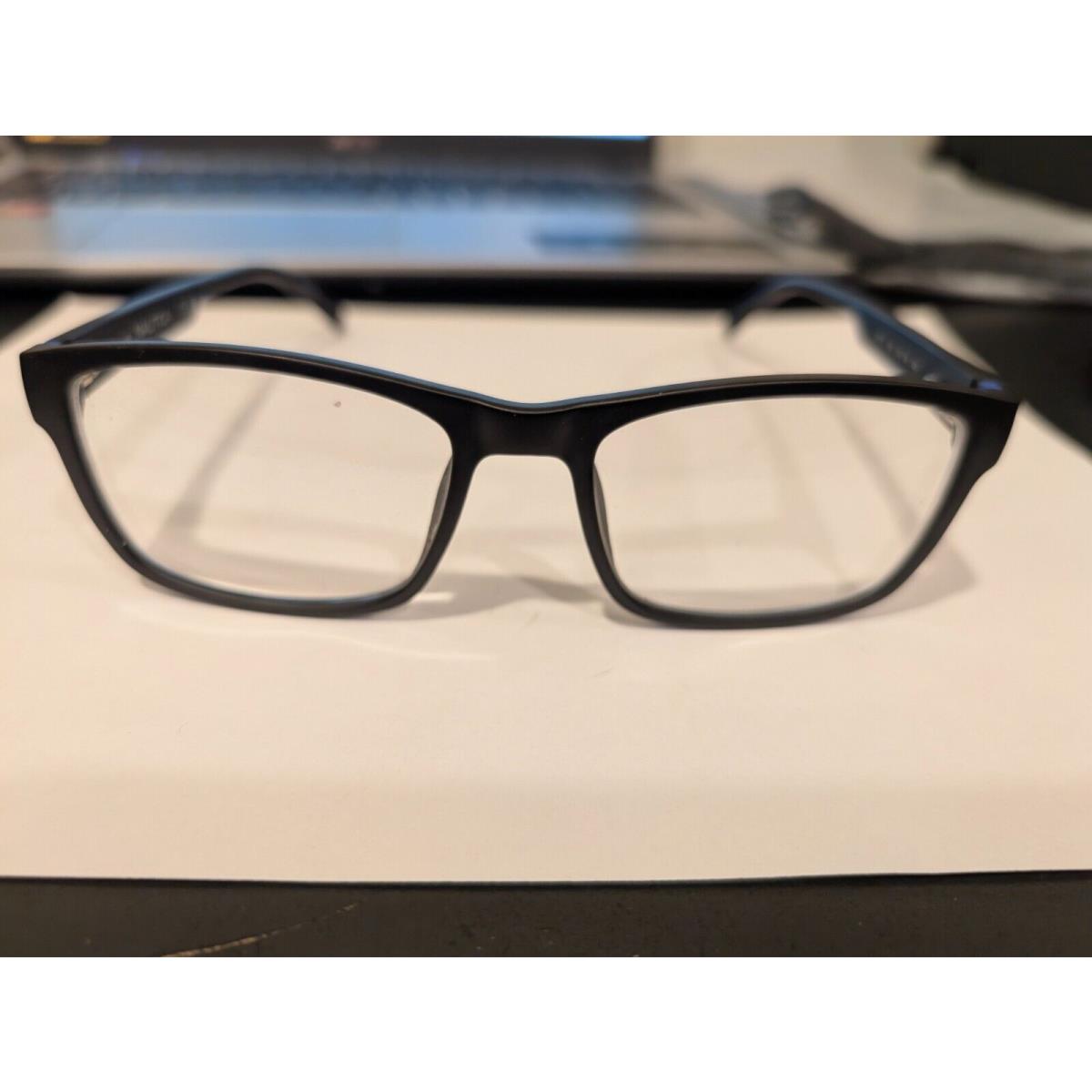 Nautica N8175 005 Black Blue Eyeglasses 56-18-145 Perfect