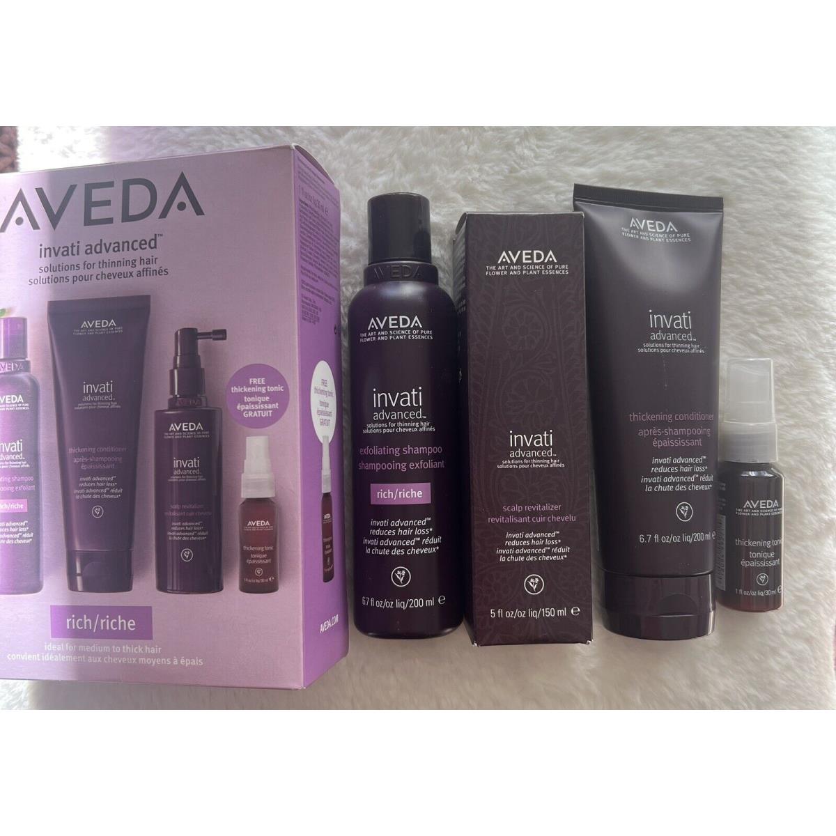 Aveda Invati Advanced Solutions For Thinning Hair Rich Set