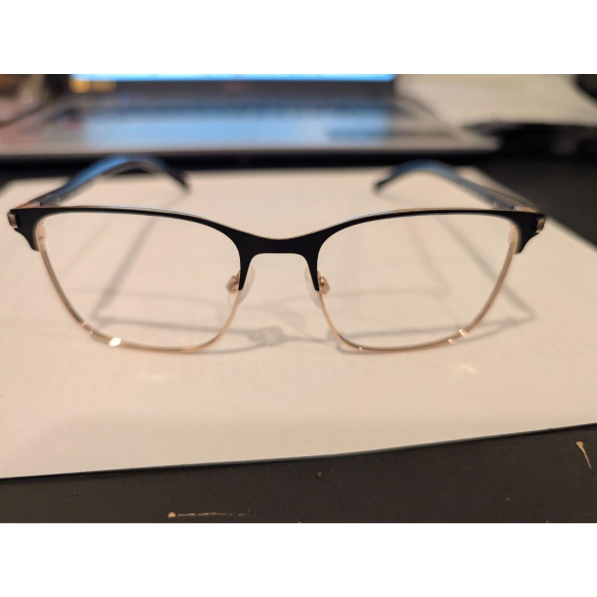 Nautica N7319 006 54/18 145 Black/ Gold Eyeglasses Spring Hinge