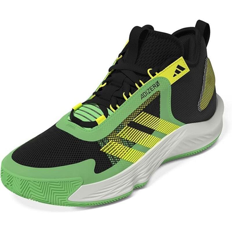 Adidas Mens Adizero Select Fitness Gym Basketball Shoes Black 11 Medium D - Green