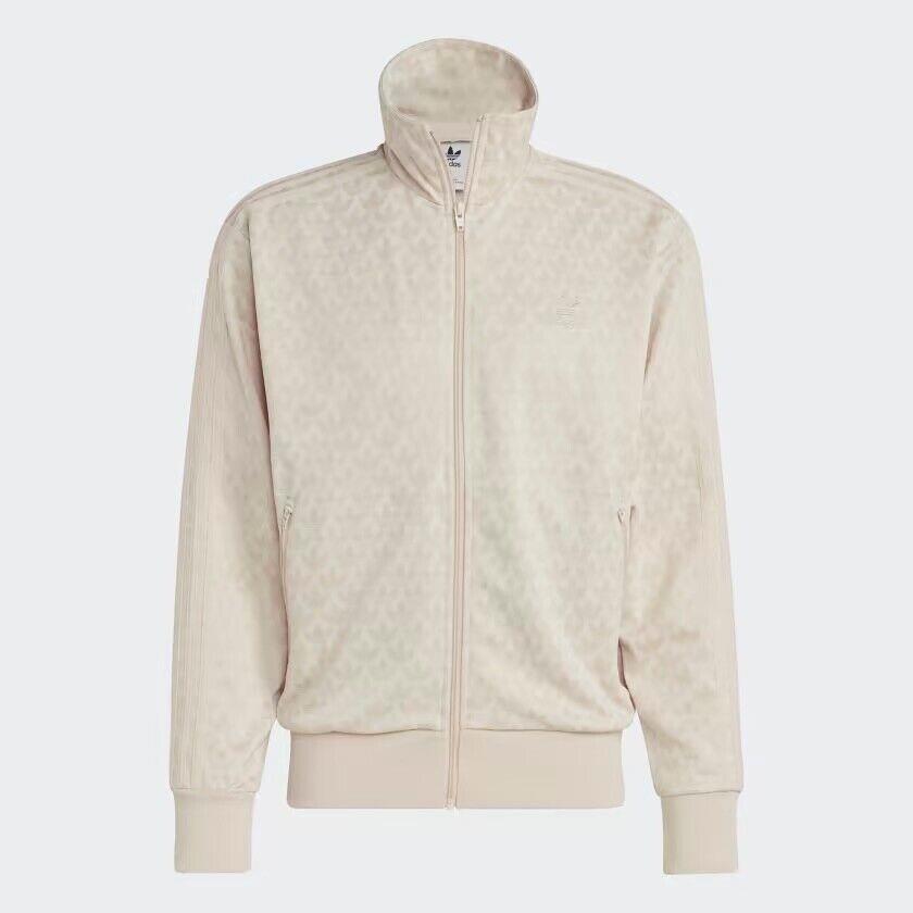 Adidas Originals Sand Strata 70`s Monogram Track Jacket Mens Size M HZ4154