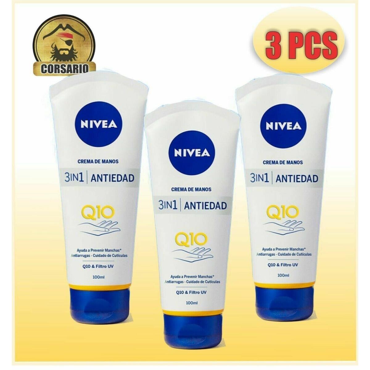 Pack X3 - Nivea Q10 Anti-age Hand Cream - Nivea Q10 Crema DE Manos Antiedad