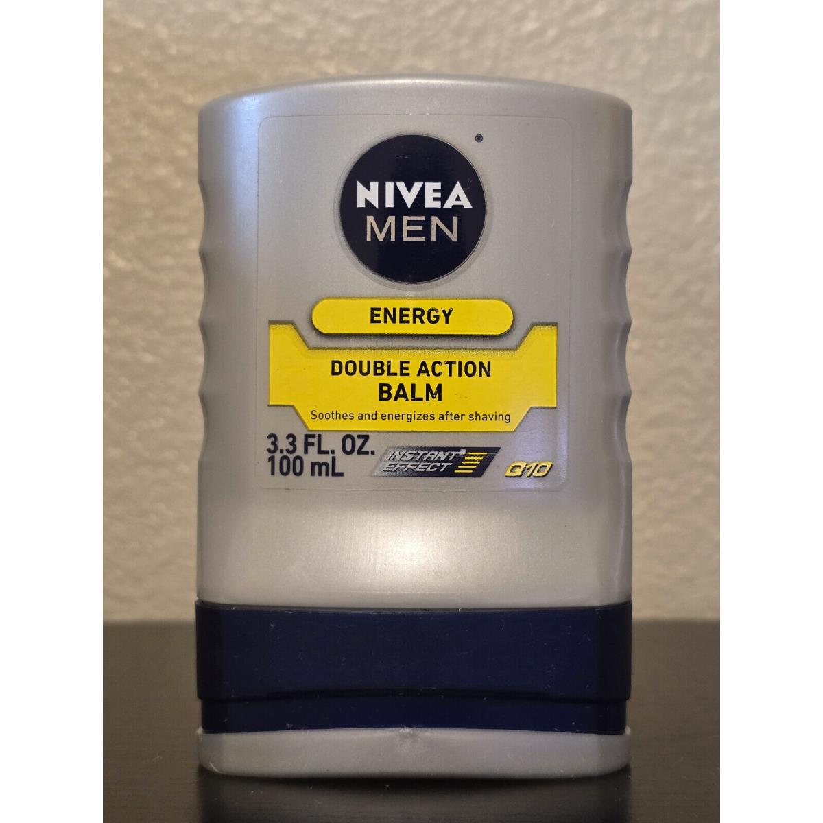 Nivea For Men Energy Double Action Balm Q10 Soothes Energizes 3.3oz