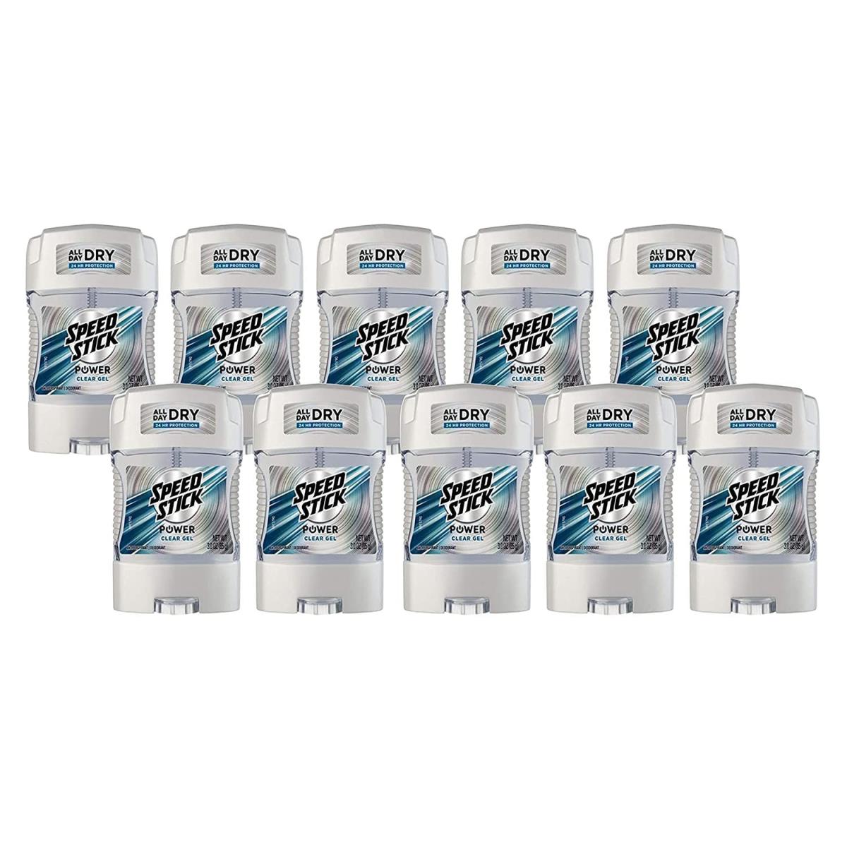 Speed Stick Anti-perspirant Deodorant Power Gel 3 Ounce Pack of 10