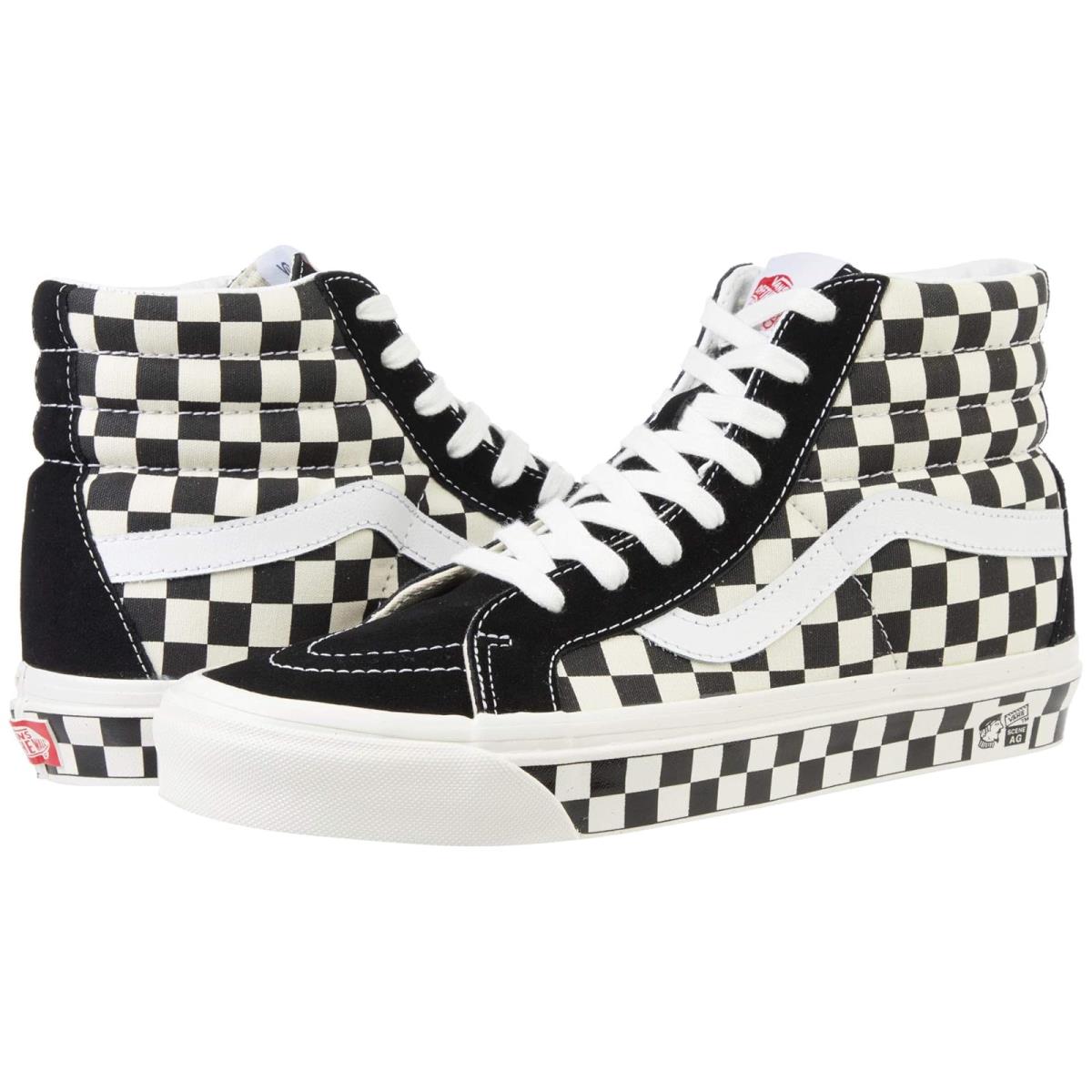 Unisex Sneakers Athletic Shoes Vans Sk8-Hi 38 DX OG Black/OG Checker Combo