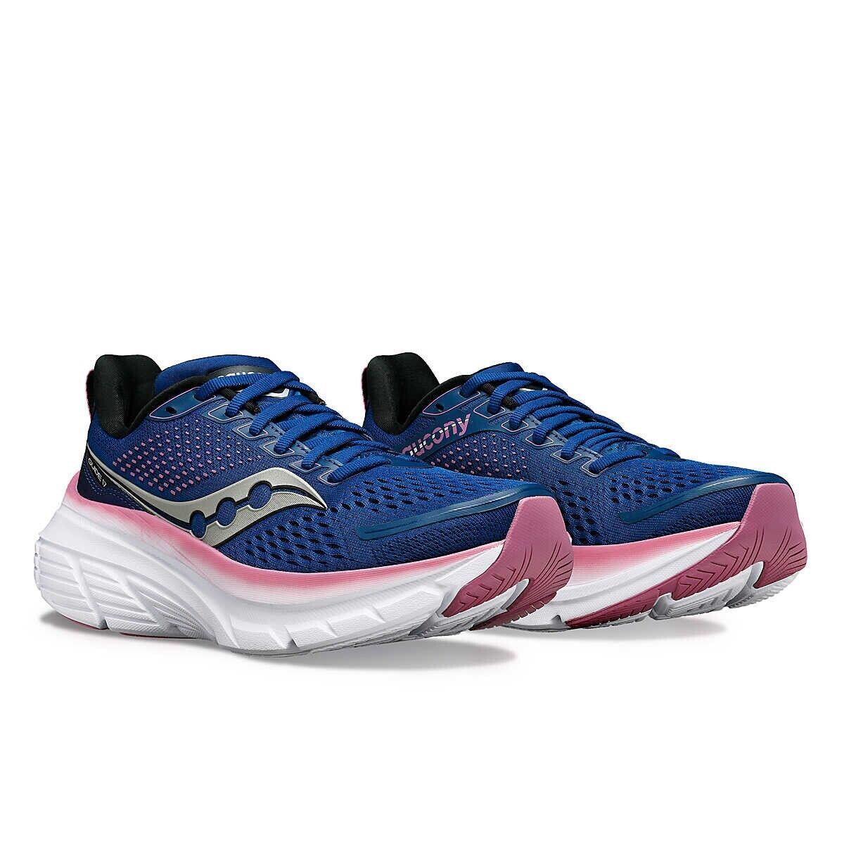 Saucony Guide 17 Womens Running Shoes - Navy/Orchid