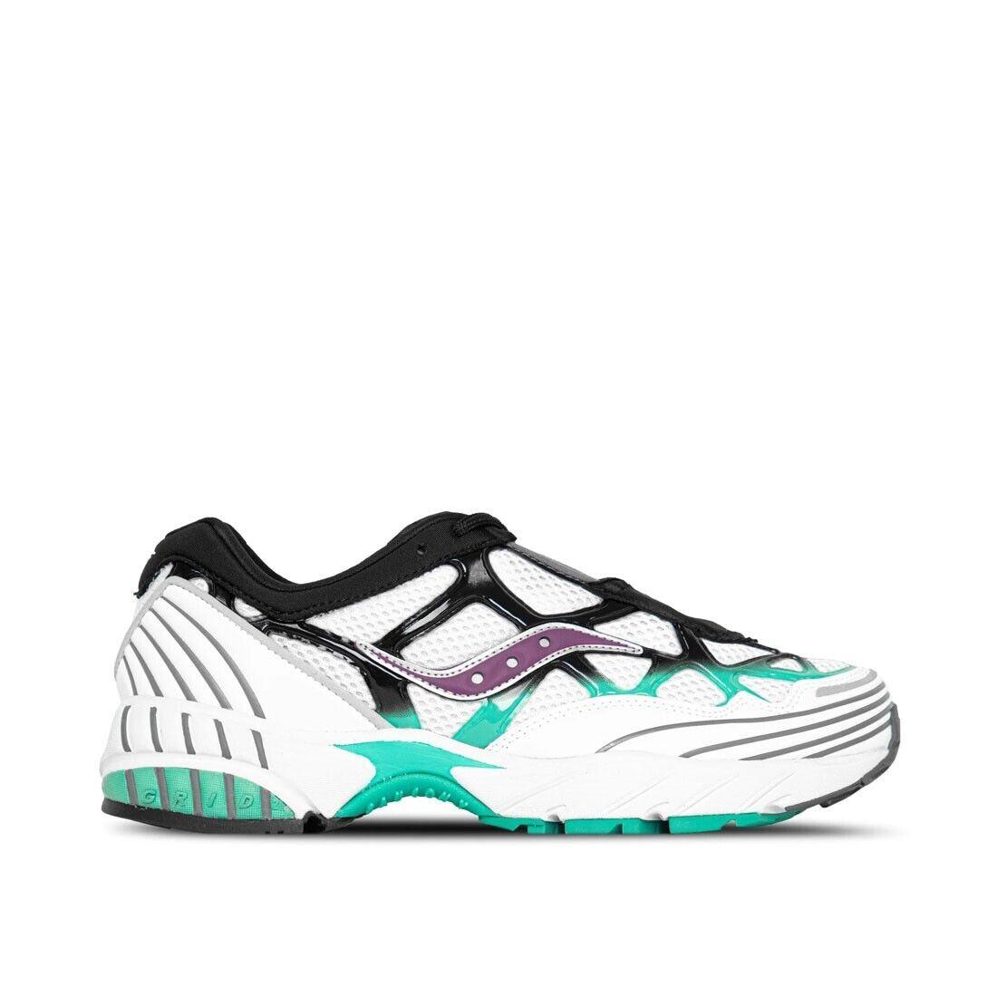 Saucony S70614-1 Men`s Grid Web Void Pack in White/teal/purple - Medium - White