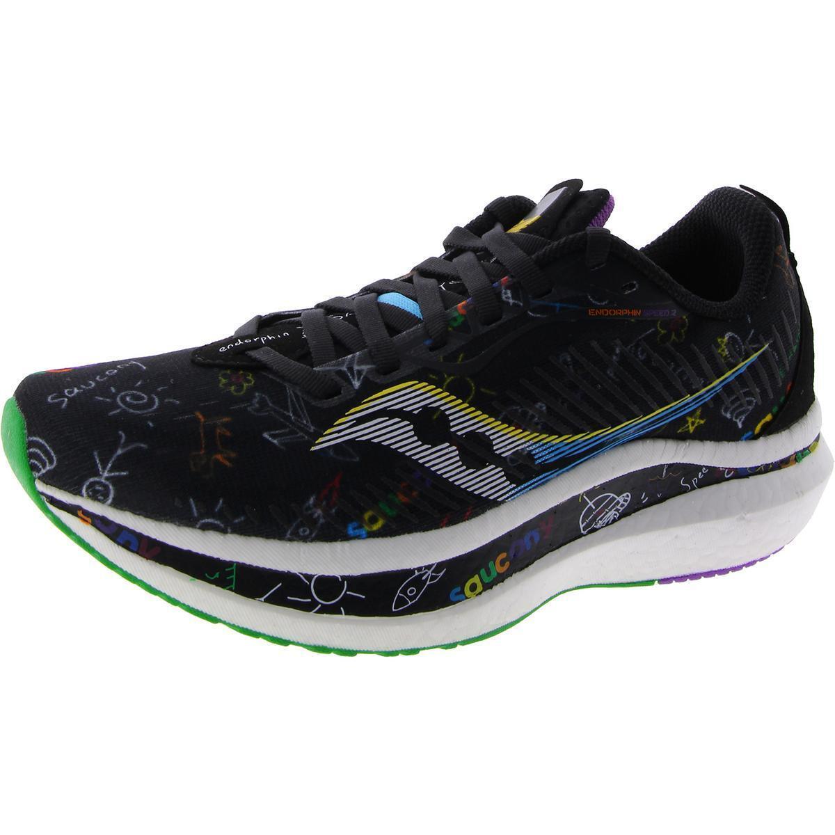 Saucony Mens Endorphin Speed 2 Black Gym Running Shoes 5.5 Medium D Bhfo 3707 - Black/Multi