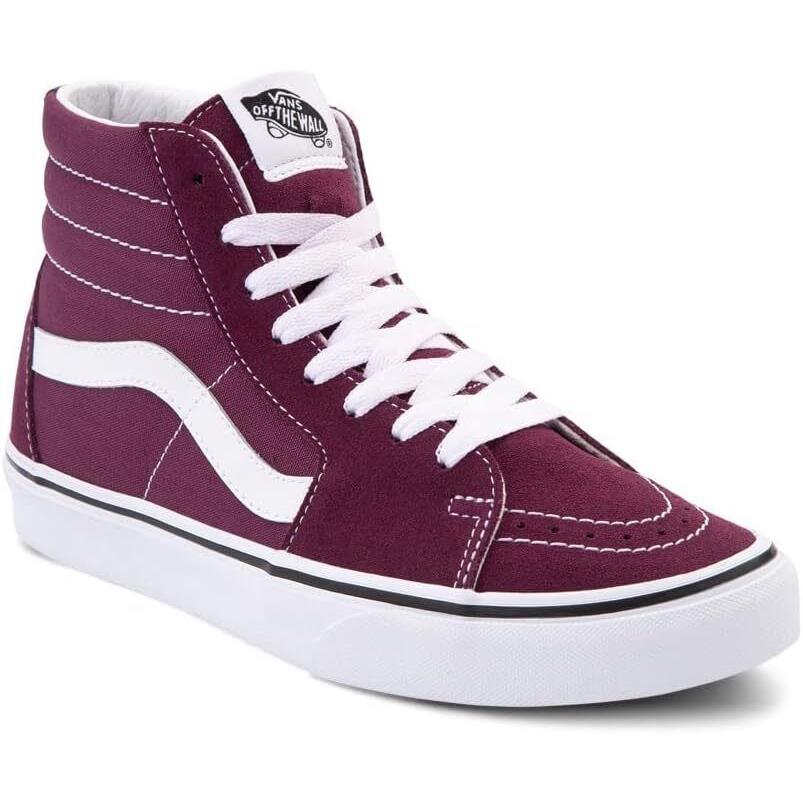 Vans SK8 Hi Grape Wine/true White Size 5