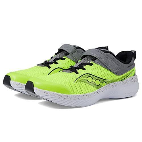 Saucony Kinvara 14 Alternative Closure Sneaker Citron/grey 3 US Unisex Big Kid - Citron/Grey