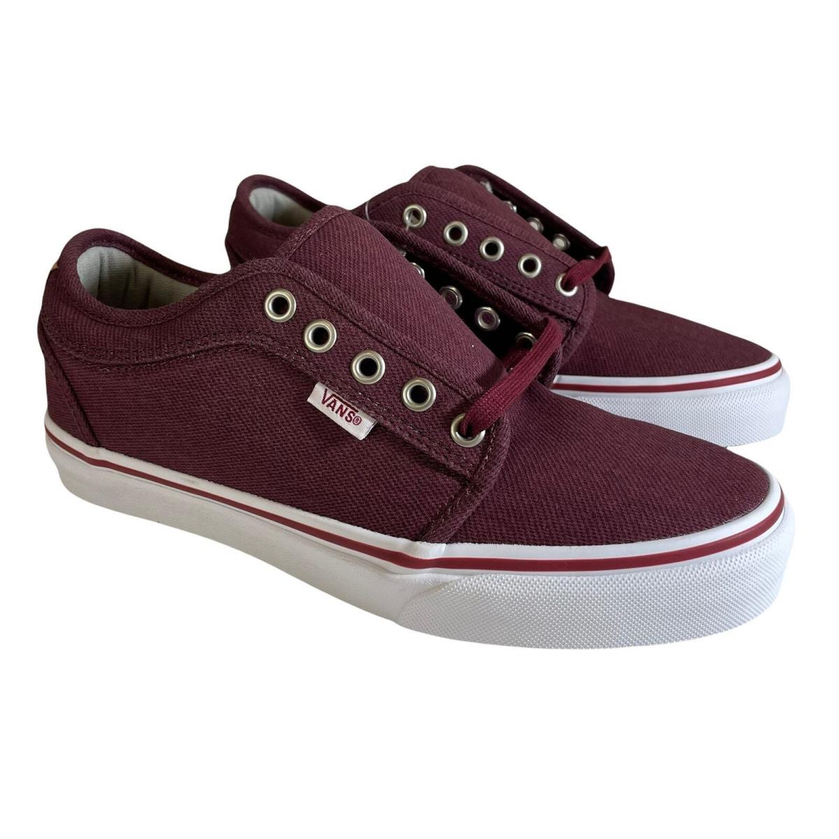 Vans Chukka Low Sneaker Cork Wine Size Men`s 6.5 VN000ZUMGPK