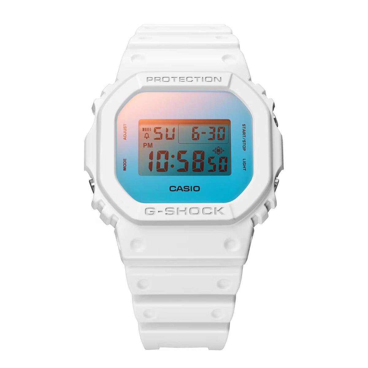 Casio G-shock Beach Time Lapse White Digital Watch DW-5600TL-7