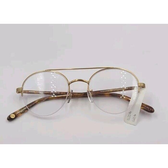 Garrett Leight Manchester Gold Tortoise Eyeglass 48-20