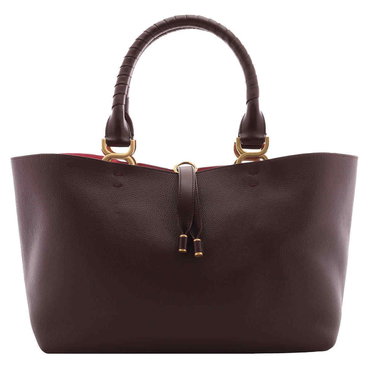 Chloe Deep Violine Leather Marcie Tote Bag CHC23SS651I31