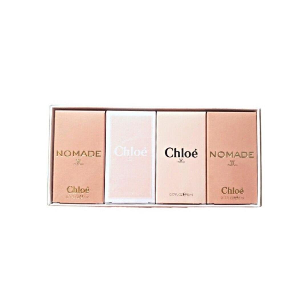 Chloe Miniature Set of 4 For Women contains:2 Nomade Edp 0.17 Fl.ozchloe Edt