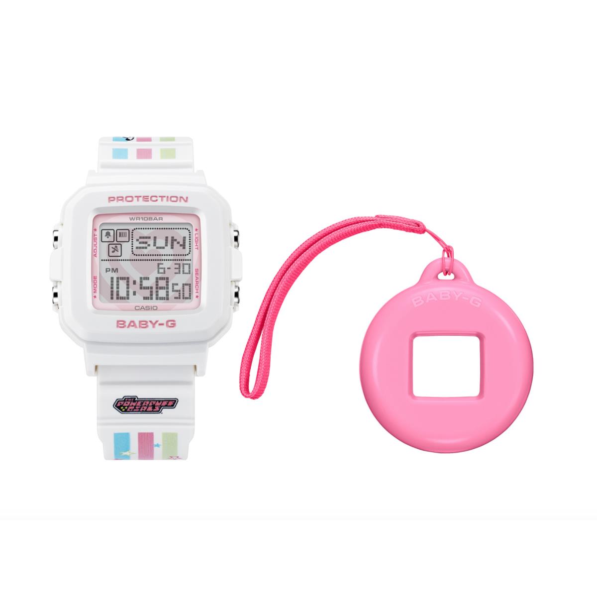 Casio Baby-g+plus The Powerful Girls White BGD10KPP-7 BGD-10 Series Girls Watch