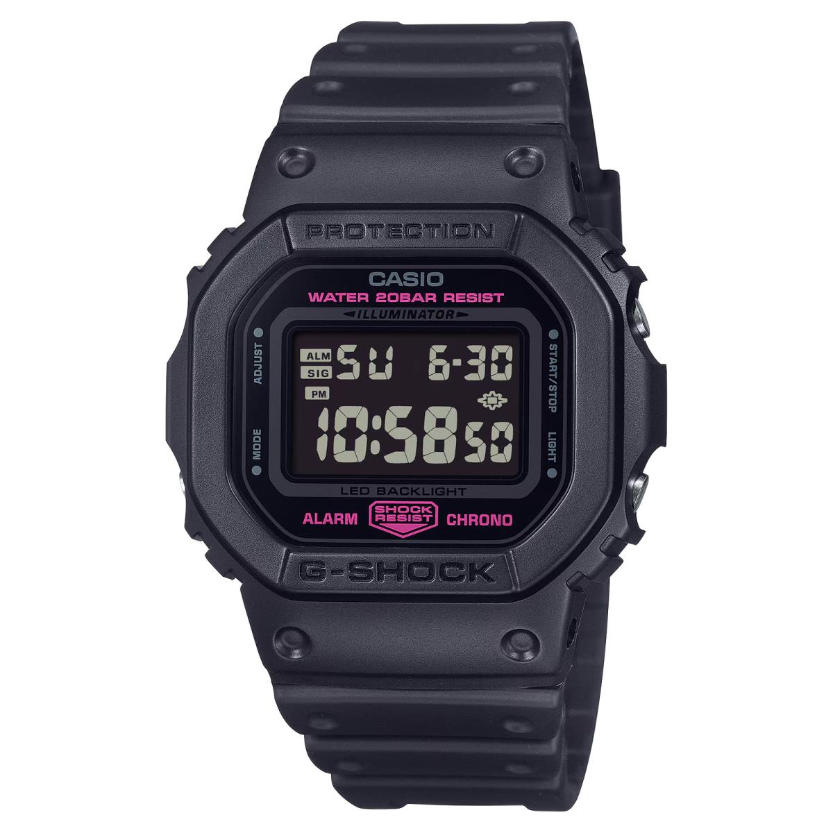 G-shock DW5600PK-1 Breast Cancer Awareness Black Square Digital