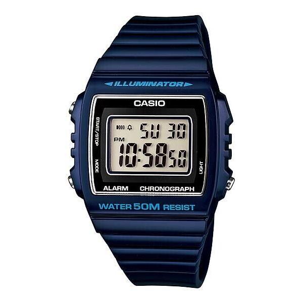 Casio W-215H-2A Unisex Classic Digital Watch Dark Blue Resin Band