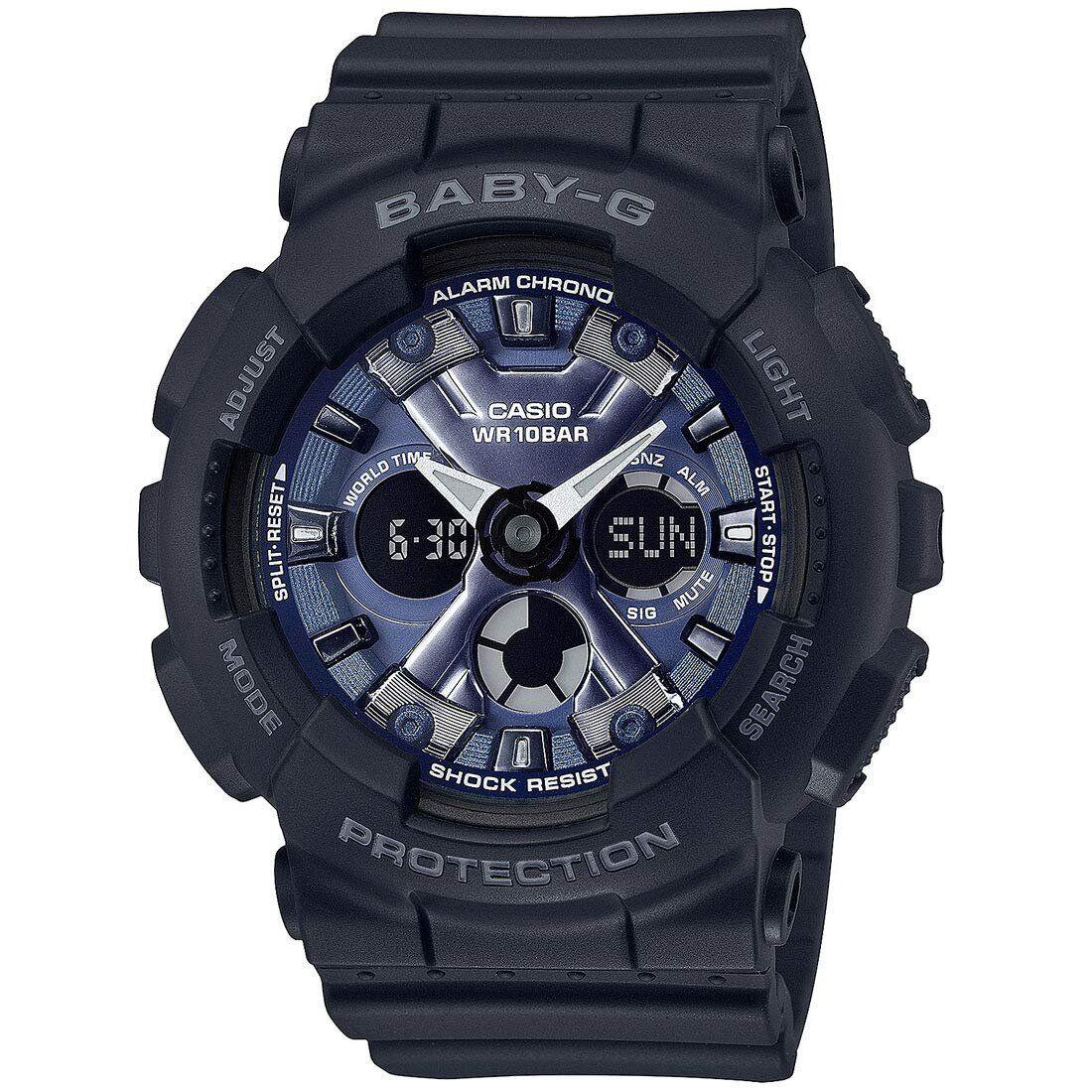 Casio Baby-g BA-130-1A2 Women`s Watch Black Resin Band Sporty Design