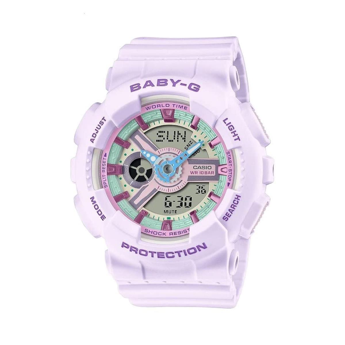 Casio Baby-g BA-110XPM-6ADR Women`s Watch Pink Multifunction Quartz